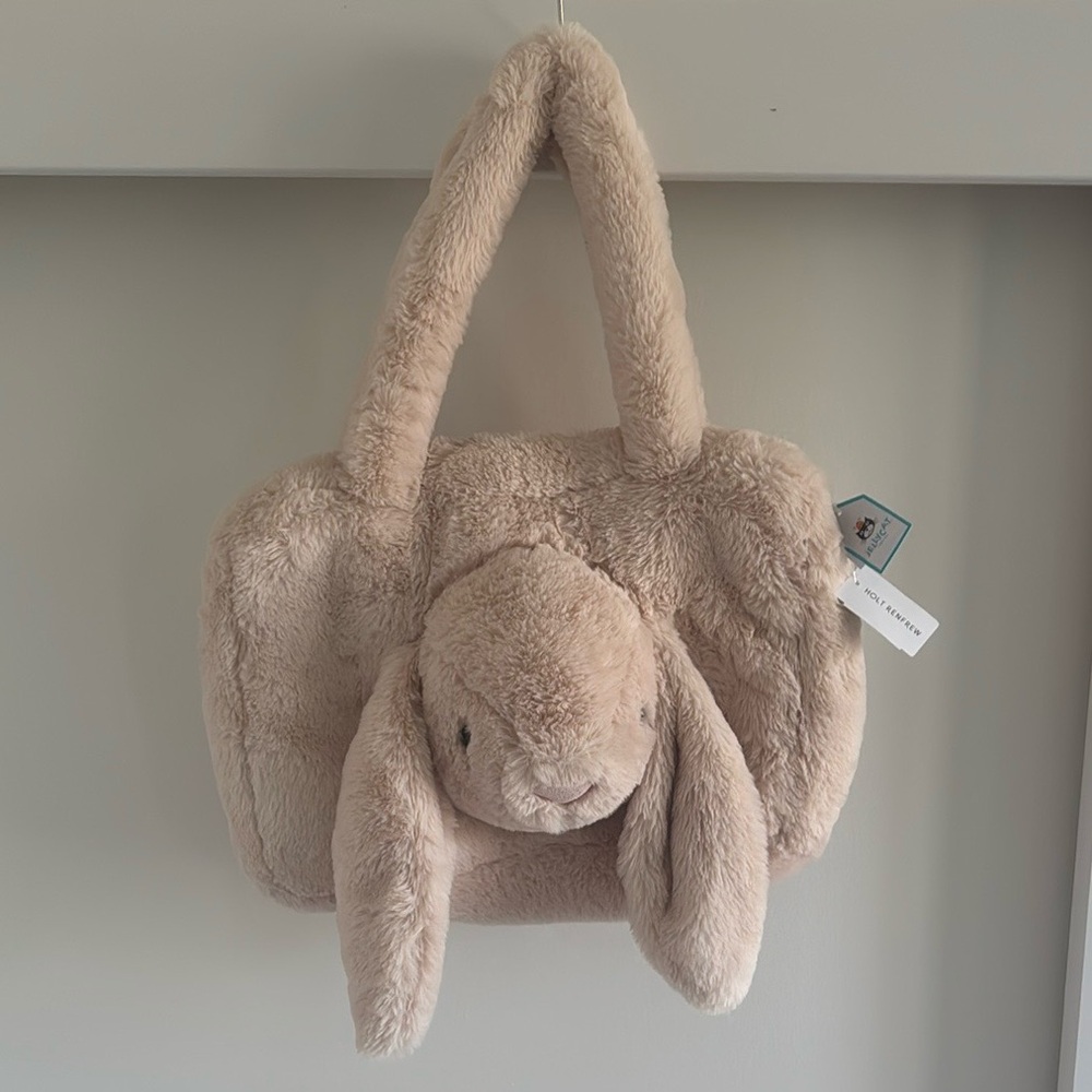 Jellycat plush bunny purse